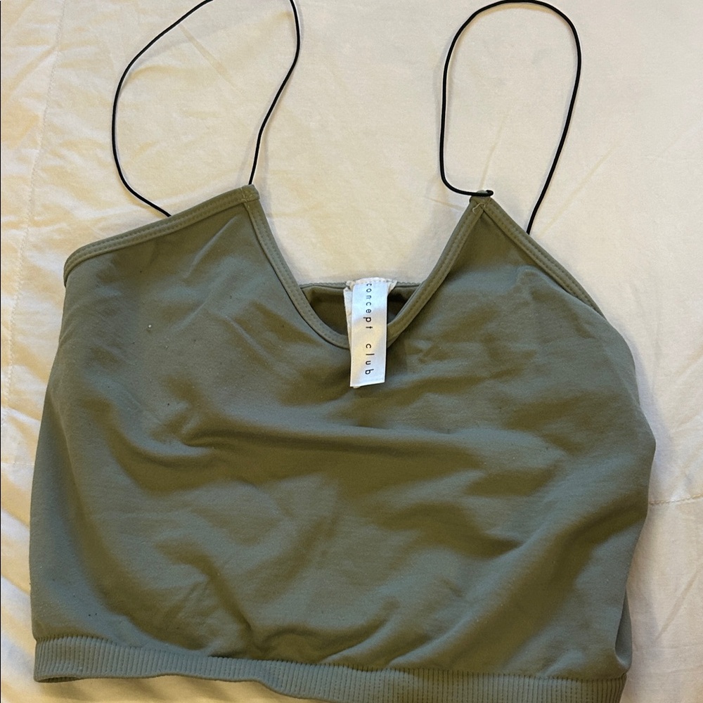 Olive Green Tank Top